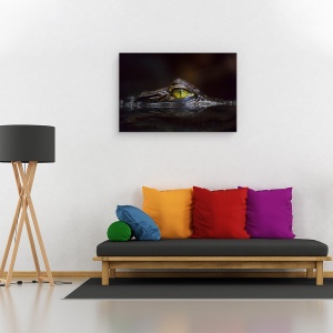 Tablou canvas - Hypnotic, Natura, Animal, Salbatic, Caiman, 60 x 90 cm - Img 2