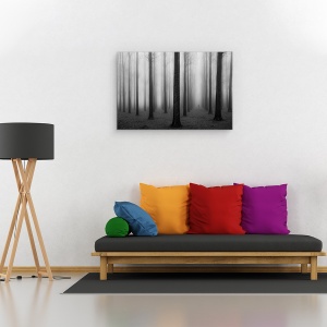 Tablou canvas - In Ceata, Peisaj, Singuratate, Padure, 60 x 90 cm - Img 2