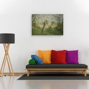 Tablou canvas - In Gradina, Copac, Primavara, Expunere Multipla, Flori, 60 x 90 cm - Img 2