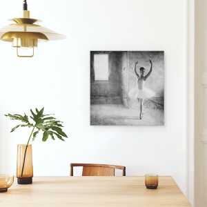 Tablou canvas - In Pozitie, Balet, Femeie, Pozitie, Castel, Vechi, 60 x 60 cm - Img 4
