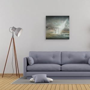 Tablou canvas - In Spatele Realitatii, Usa, Poarta, Dimensiune, 90 x 90 cm - Img 2