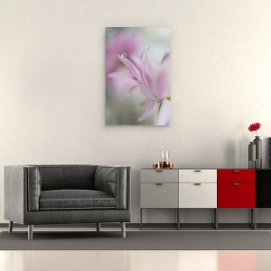 Tablou canvas - Incantare Roz, Macro, Floare, Licitatie, Tandrete, Roz, 40 x 60 cm - Img 2