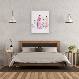 Tablou canvas - Indeplineste-Mi O Dorinta, Moda, Fete, Sase, Pastel, 60 x 75 cm - Img 3