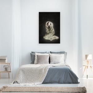 Tablou canvas - Infasurat, Caini, Studio, Caine, Pet, Animal, 60 x 90 cm - Img 3