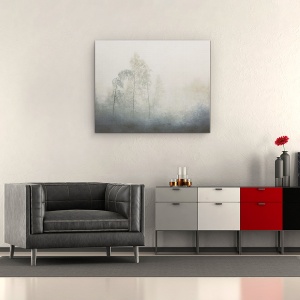 Tablou canvas - Inghet, Iarna, Inghet, Copaci, Ghemui, Ceata, 60 x 75 cm - Img 2