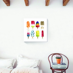 Tablou decorativ înghețată multicolor pe canvas