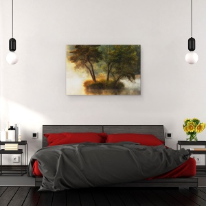 Tablou canvas - Insula Singuratica, Insula, Olanda, Copaci, Insulita, Copac, 60 x 90 cm - Img 3