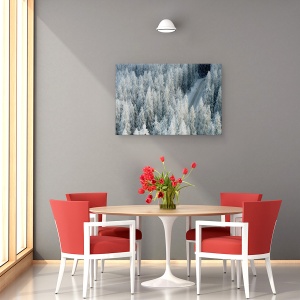 Tablou canvas - Intalnire, Peisaj, Copac, Pin, Brad, Inghet, 40 x 60 cm - Img 4