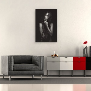 Tablou canvas - Klaudia, Senzual, Frumusete, Portret, Model, Fata, 40 x 60 cm - Img 2