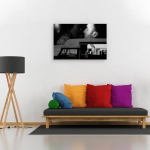 Tablou canvas - La Paris, Monocrom, Negru, Strada, Oras, 60 x 90 cm - Img 4
