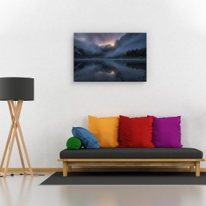 Tablou canvas - Lacul Gosausee I, Peisaj, Hallstatt, Austria, Munte, 60 x 90 cm - Img 2