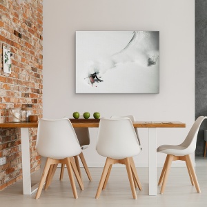 Tablou canvas - Leagan, Schi, Freeride, Franta, Munte, Meije, 50 x 70 cm - Img 4
