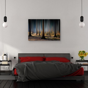 Tablou canvas - Lemn mistic, Peisaj, Toamna, Lumina, 80 x 120 cm - Img 3