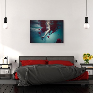 Tablou canvas - Limbo, Dragoste, Romantism, Valentine, Trandafir, 40 x 60 cm - Img 3