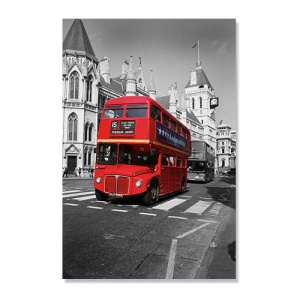 Tablou Canvas - Londra, Red Bus, 60 x 90 cm