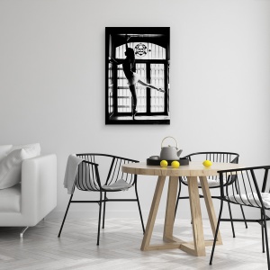 Tablou canvas - Lorn, Portret, Corp, Femeie, Alb-Negru, 60 x 90 cm - Img 4