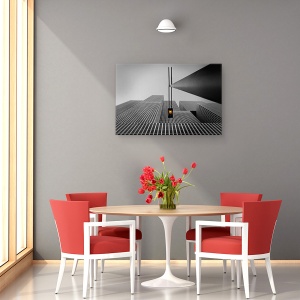 Tablou canvas - Lumina Galbena, Arhitectura, Portocaliu, Galben, Lampa, Lumina, 40 x 60 cm - Img 4