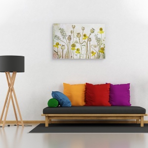 Tablou canvas - Maci si Heleniu, Flori de Maci, Heleniu, Seminte, Vara, Flori, Floral, 80 x 120 cm - Img 2