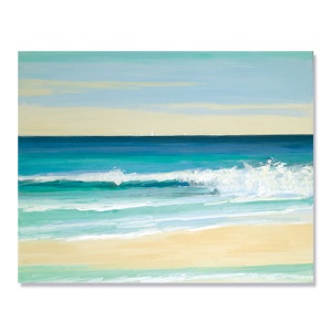 Tablou Canvas - Mare, Plaja, Valuri, Soare, 80 x 100 cm