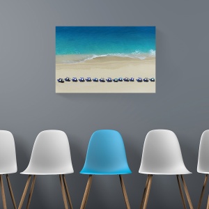 tablou decorativ plajă cu valuri pe canvas