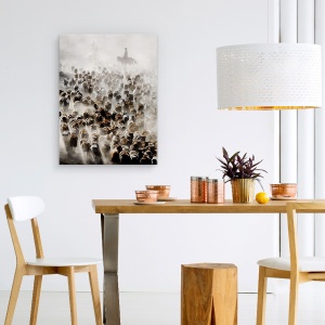 Tablou canvas - Marea Migratie A Chinei, Oi, Vite, Turma, 60 x 80 cm - Img 4