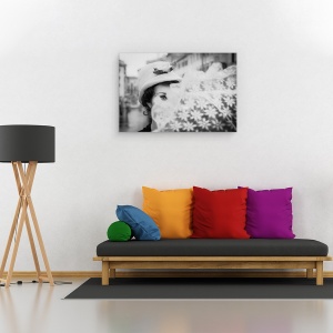 Tablou canvas - Mary Poppins, Ploios, Umbrela, Ochi, Fata, 60 x 90 cm - Img 2