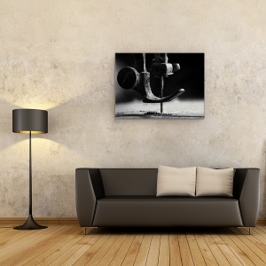 Tablou canvas - Masina de Cusut, Ac, Macro, Natura Moarta, Coase, Cusut, tesatura, 50 x 70 cm - Img 2