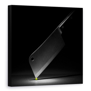 Tablou canvas - Masterchef, Mazare, Verde, Cutit, Masterchef, Bucatarie, 90 x 90 cm