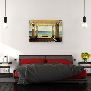 Tablou canvas - Mediterana, Iwim, Franta, Dragut, Banca, Riviera, 60 x 90 cm - Img 3