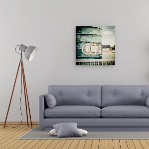 Tablou canvas - Mica Sirena, Editare Creativa, Fereastra, Rezervor, Metal, Vintage, 60 x 60 cm - Img 2