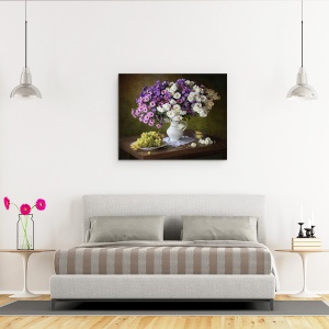 Tablou Canvas - Natura Moarta, Vara, Buchet, Floare 60 x 75 cm - Img 3