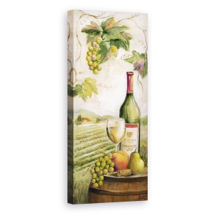 Tablou canvas - Natura Moarta, Vin, Struguri, Peisaj, Natura, Pictura, 30 x 90 cm