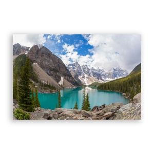 Tablou Canvas - Natura, Peisaj, Munte, Padure, Lac, 80 x 120 cm