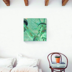 Tablou decorativ canvas New York Statuia Libertății 60x60 cm