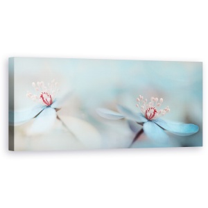 Tablou Canvas - Noi Doi, Panorama, Floare, Macro, Romantic, Cuplu, 30 x 90 cm