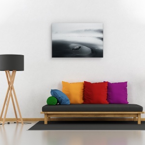 Tablou canvas - O dimineata..., Peisaj, Pacific, Ceata, Plaja, 80 x 120 cm - Img 2