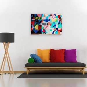 Tablou canvas - O Singura Cale, Mayahayuk, Strada, Colorat, Rosu, Perth, 60 x 90 cm - Img 2