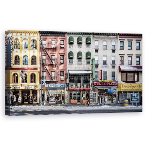 Tablou canvas - O Zi Rece In NY, Strada, Fatada, Oras, Peisaj Urban, Trotuar, 50 x 100 cm