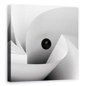 Tablou canvas - Ochi Mari, Abstract, Natura Moarta, Alb-Negru, Hartie, Ochi, Pagina, 60 x 60 cm