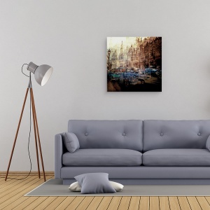 Tablou canvas - Ora De Varf - Gran Teatro De La Habana, Arhitectura, Masini, 90 x 90 cm - Img 2