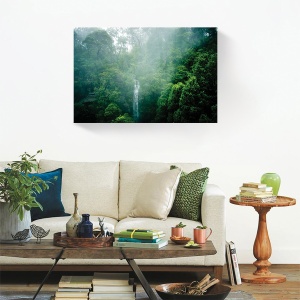 Tablou canvas pădure cu cascadă 60x90 cm