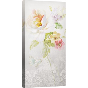 Tablou canvas - Panou de flori textile II, 50 x 100 cm