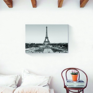 Tablou decorativ canvas Turnul Eiffel la apus 75x100 cm