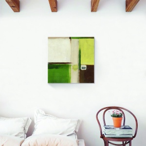 Tablou decorativ abstract canvas cu pătrate și linii 60x60 cm