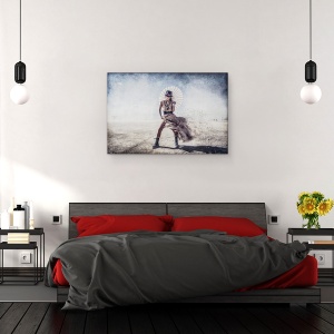 Tablou canvas - Pe Aripile Vantului, Praf, Vant, Umbrela, 60 x 90 cm - Img 3