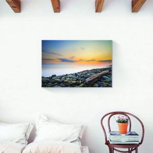 Tablou decorativ canvas cu peisaj marin la apus