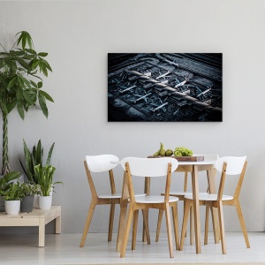 Tablou canvas - Peste Lax, Aeroport, Avioane, Terminal, Porti, 50 x 80 cm - Img 4