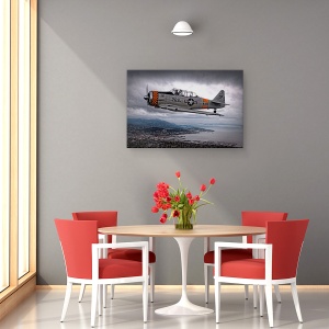 Tablou canvas - Peste/Sub, Actiune, Aer, Avion, Pilot, Jet, 60 x 90 cm - Img 4