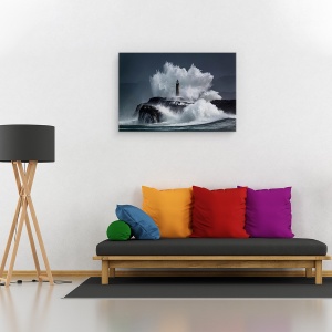 Tablou canvas - Pieptene, Insula, Val, Spuma, Far, Explozie, 80 x 120 cm - Img 2