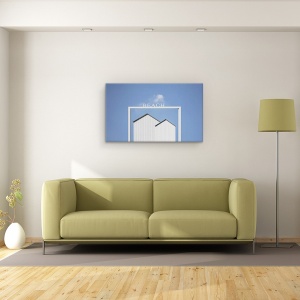 Tablou canvas - Plaja, Coasta, Scrisori, Text, 50 x 80 cm - Img 2